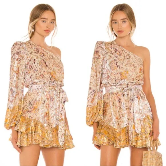 Hemant & Nandita Kalon One Shoulder Dress Size XS Like New - Picture 5 of 6